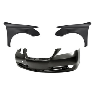 Replacement - 3-Piece (Front Bumper Cover, Driver and Passenger Side Fender) (CAPA Certified)