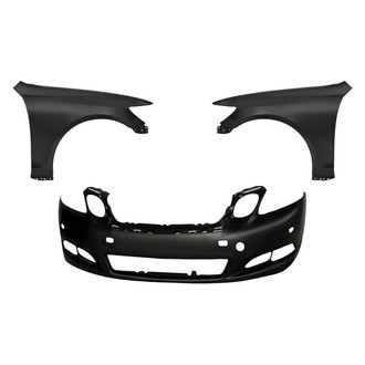 Replacement - 3-Piece (Front Bumper Cover, Driver and Passenger Side Fender) (CAPA Certified)