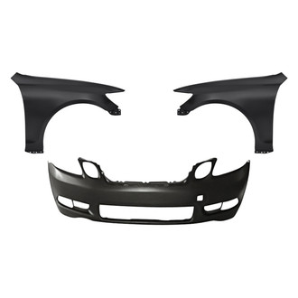 Replacement - 3-Piece (Front Bumper Cover, Driver and Passenger Side Fender) (CAPA Certified)