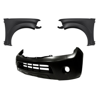 Replacement - 3-Piece (Front Bumper Cover, Driver and Passenger Side Fender) (CAPA Certified)