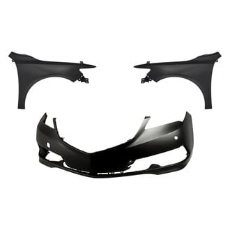 Replacement - 3-Piece (Front Bumper Cover, Driver and Passenger Side Fender) (CAPA Certified)