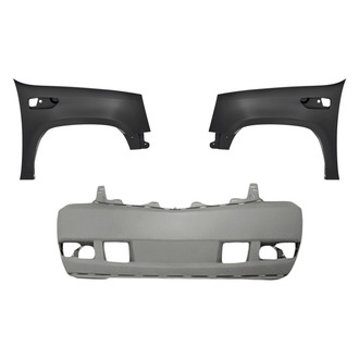 Replacement - 3-Piece (Front Bumper Cover, Driver and Passenger Side Fender) (CAPA Certified)