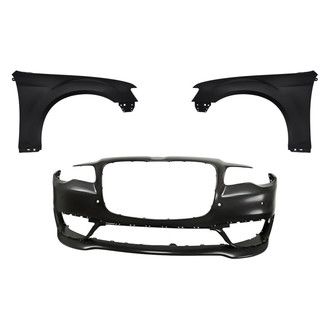 Replacement - 3-Piece (Front Bumper Cover, Driver and Passenger Side Fender) (CAPA Certified)