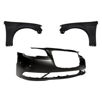 Replacement - 3-Piece (Front Bumper Cover, Driver and Passenger Side Fender) (CAPA Certified)