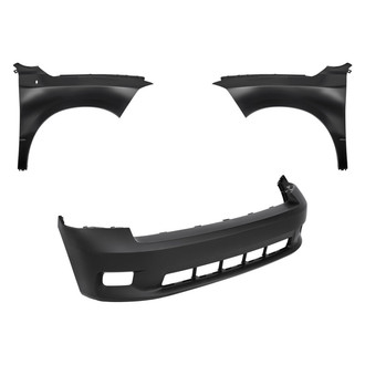 Replacement - 3-Piece (Front Bumper Cover, Driver and Passenger Side Fender) (CAPA Certified)