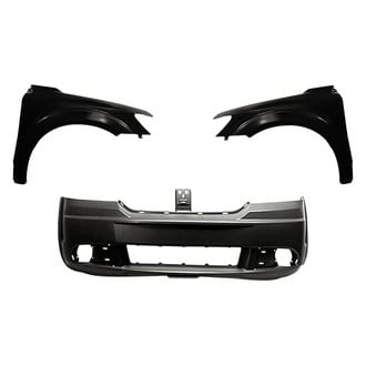 Replacement - 3-Piece (Front Bumper Cover, Driver and Passenger Side Fender) (CAPA Certified)