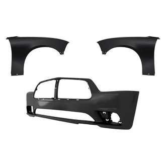Replacement - 3-Piece (Front Bumper Cover, Driver and Passenger Side Fender) (CAPA Certified)