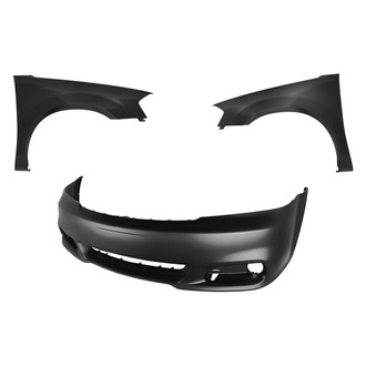 Replacement - 3-Piece (Front Bumper Cover, Driver and Passenger Side Fender)