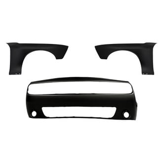 Replacement - 3-Piece (Front Bumper Cover, Driver and Passenger Side Fender) (CAPA Certified)