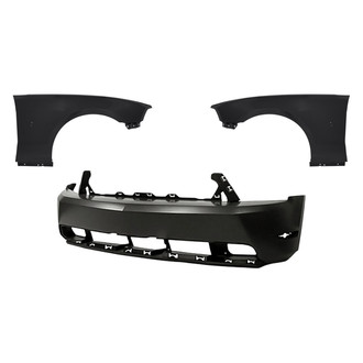 Replacement - 3-Piece (Front Bumper Cover, Driver and Passenger Side Fender) (CAPA Certified)