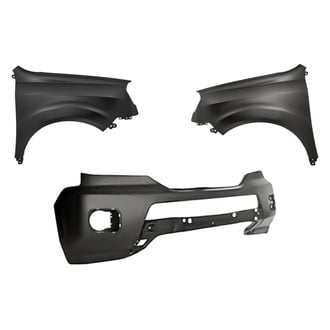 Replacement - 3-Piece (Front Bumper Cover, Driver and Passenger Side Fender) (CAPA Certified)