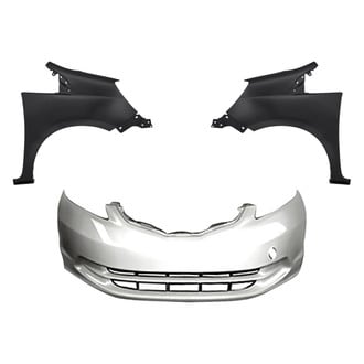 Replacement - 3-Piece (Front Bumper Cover, Driver and Passenger Side Fender)