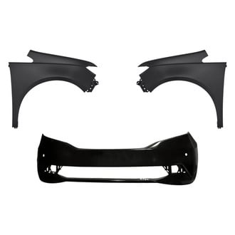 Replacement - 3-Piece (Front Bumper Cover, Driver and Passenger Side Fender)