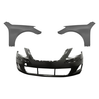 Replacement - 3-Piece (Front Bumper Cover, Driver and Passenger Side Fender)