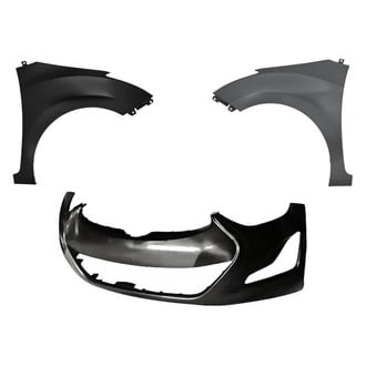 Replacement - 3-Piece (Front Bumper Cover, Driver and Passenger Side Fender) (CAPA Certified)