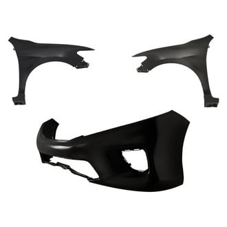 Replacement - 3-Piece (Front Bumper Cover, Driver and Passenger Side Fender) (CAPA Certified)