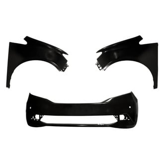 Replacement - 3-Piece (Front Bumper Cover, Driver and Passenger Side Fender) (CAPA Certified)