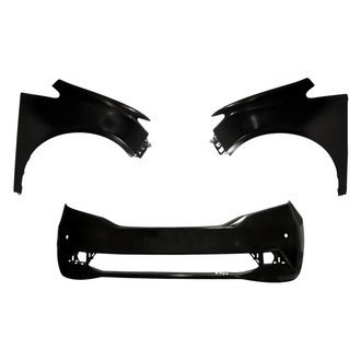 Replacement - 3-Piece (Front Bumper Cover, Driver and Passenger Side Fender) (CAPA Certified)