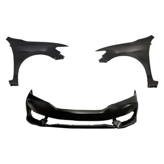 Replacement - 3-Piece (Front Bumper Cover, Driver and Passenger Side Fender) (CAPA Certified)