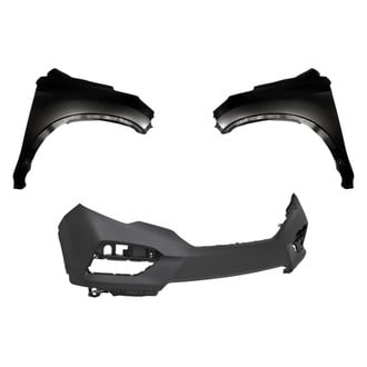 Replacement - 3-Piece (Front Bumper Cover, Driver and Passenger Side Fender) (CAPA Certified)