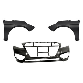 Replacement - 3-Piece (Front Bumper Cover, Driver and Passenger Side Fender)
