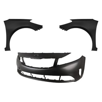 Replacement - 3-Piece (Front Bumper Cover, Driver and Passenger Side Fender)