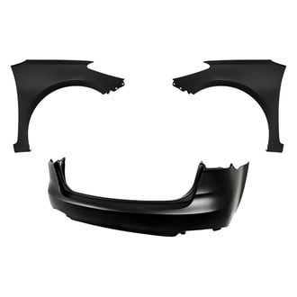 Replacement - 3-Piece (Front Bumper Cover, Driver and Passenger Side Fender) (CAPA Certified)