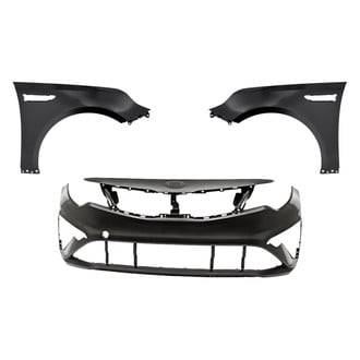 Replacement - 3-Piece (Front Bumper Cover, Driver and Passenger Side Fender) (CAPA Certified)