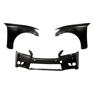 Replacement - 3-Piece (Front Bumper Cover, Driver and Passenger Side Fender) (CAPA Certified)