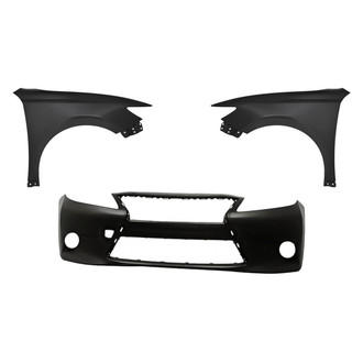 Replacement - 3-Piece (Front Bumper Cover, Driver and Passenger Side Fender)