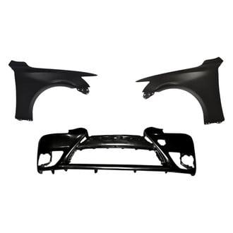 Replacement - 3-Piece (Front Bumper Cover, Driver and Passenger Side Fender) (CAPA Certified)