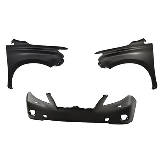 Replacement - 3-Piece (Front Bumper Cover, Driver and Passenger Side Fender) (CAPA Certified)