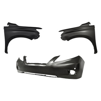 Replacement - 3-Piece (Front Bumper Cover, Driver and Passenger Side Fender) (CAPA Certified)