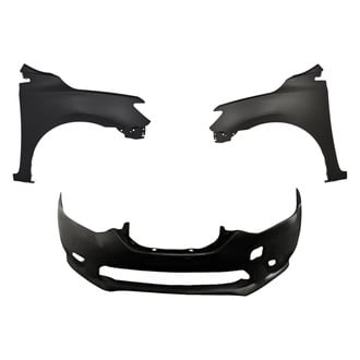 Replacement - 3-Piece (Front Bumper Cover, Driver and Passenger Side Fender) (CAPA Certified)