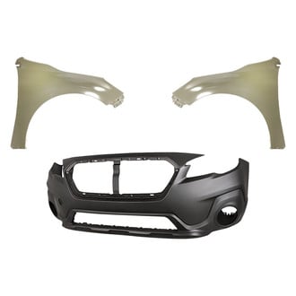 Replacement - 3-Piece (Front Bumper Cover, Driver and Passenger Side Fender) (CAPA Certified)