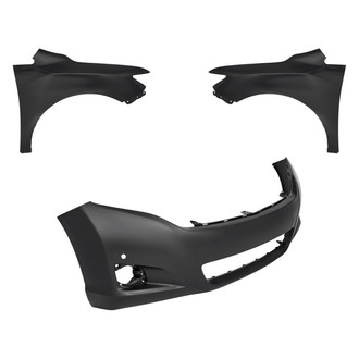 Replacement - 3-Piece (Front Bumper Cover, Driver and Passenger Side Fender) (CAPA Certified)