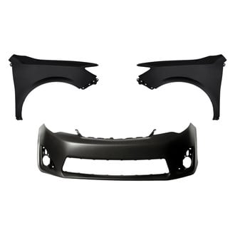 Replacement BNDL-247089 - 3-Piece (Front Bumper Cover, Driver and Passenger Side Fender) (CAPA Certified)