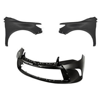 Replacement - 3-Piece (Front Bumper Cover, Driver and Passenger Side Fender) (CAPA Certified)