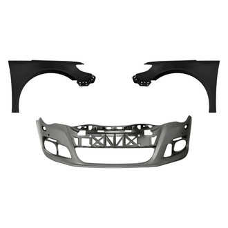 Replacement BNDL-247116 - 3-Piece (Front Bumper Cover, Driver and Passenger Side Fender) (CAPA Certified)