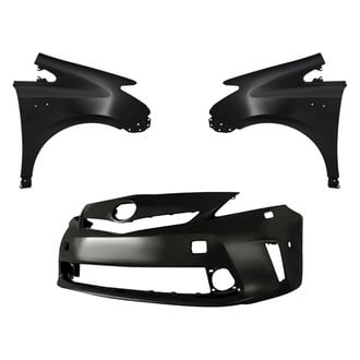 Replacement - 3-Piece (Front Bumper Cover, Driver and Passenger Side Fender) (CAPA Certified)