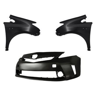 Replacement - 3-Piece (Front Bumper Cover, Driver and Passenger Side Fender) (CAPA Certified)