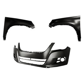 Replacement - 3-Piece (Front Bumper Cover, Driver and Passenger Side Fender) (CAPA Certified)