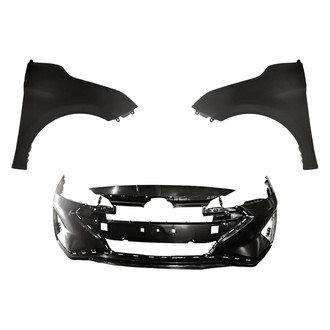 Replacement - 3-Piece (Front Bumper Cover, Driver and Passenger Side Fender) (CAPA Certified)