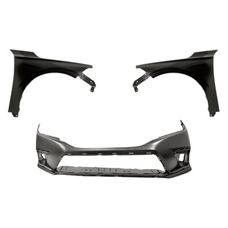 Replacement - 3-Piece (Front Bumper Cover, Driver and Passenger Side Fender) (CAPA Certified)