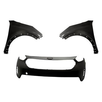 Replacement - 3-Piece (Front Bumper Cover, Driver and Passenger Side Fender) (CAPA Certified)