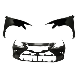 Replacement - 3-Piece (Front Bumper Cover, Driver and Passenger Side Fender) (CAPA Certified)