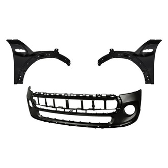 Replacement - 3-Piece (Front Bumper Cover, Driver and Passenger Side Fender) (CAPA Certified)