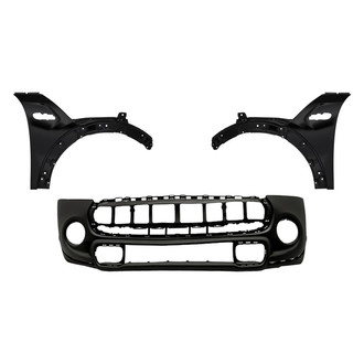 Replacement - 3-Piece (Front Bumper Cover, Driver and Passenger Side Fender) (CAPA Certified)