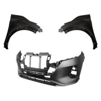 Replacement - 3-Piece (Front Bumper Cover, Driver and Passenger Side Fender) (CAPA Certified)
