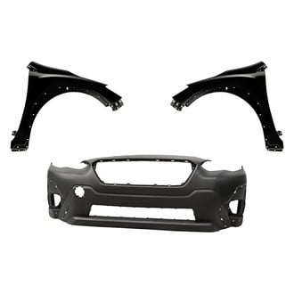 Replacement - 3-Piece (Front Bumper Cover, Driver and Passenger Side Fender) (CAPA Certified)